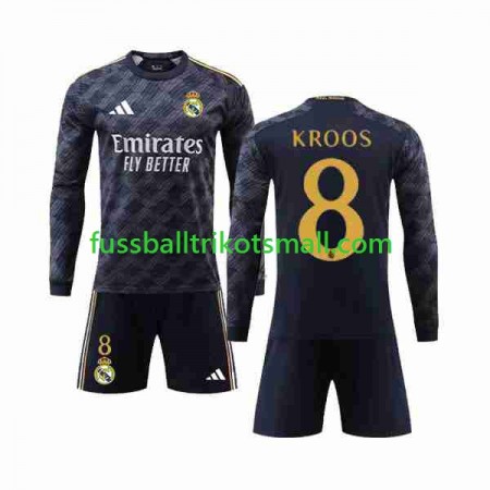 Fußballtrikots Real Madrid Kroos 8 Kinder 2023-2024 Langarm Auswärts-trikot kaufen